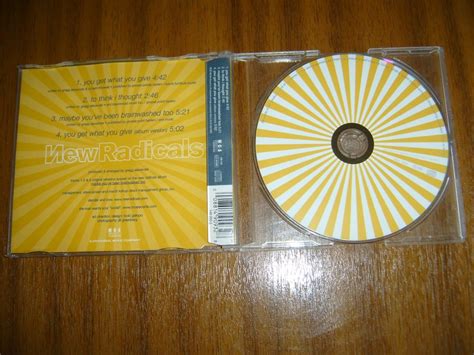 Cd New Radicals Single You Get What You Give Made In Eu 2900