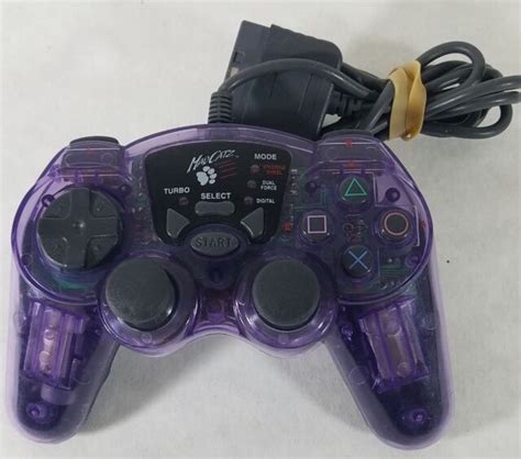 Genuine Mad Catz Playstation Dual Force Controller Clear Purple 8026