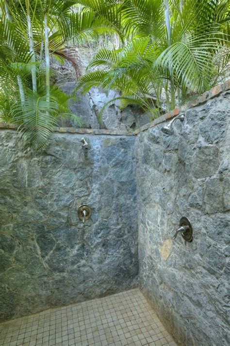 Outdoor shower ideas for your home. tropical outdoor shower | Rustic shower, Outdoor bathrooms ...