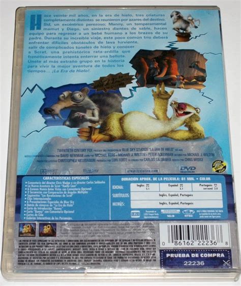 Dvd La Era Del Hielo 1 Ice Age 2002 Rgl 6900 En Mercado Libre
