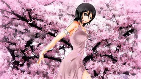 Anime Cherry Blossom Desktop Wallpaper Pixelstalk Net