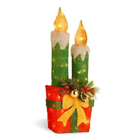 Candle Outdoor Christmas Decorations At