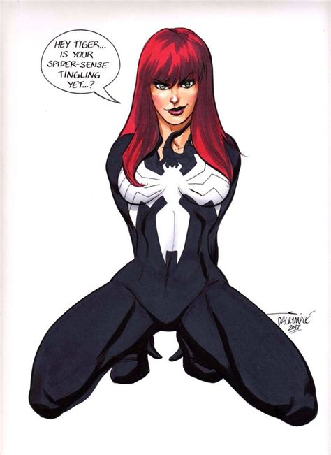 Sexy Mary Jane Amazing Spider Man Venom Original Art Scott Dalrymple Cgc It Ilustraciones