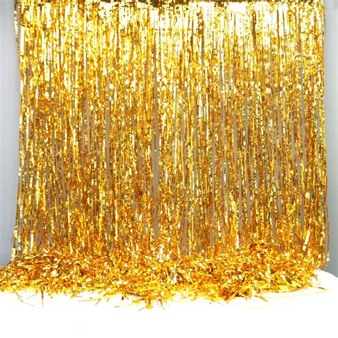Gold Foil Party Curtain Backdrop Decoration By Postbox Party Gold Foil Party Hollywood Party