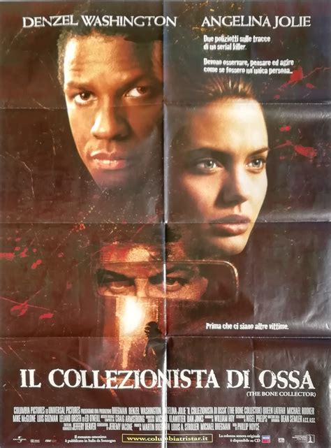 1999 Cinema Poster Original The Bone Collector Denzel Washington
