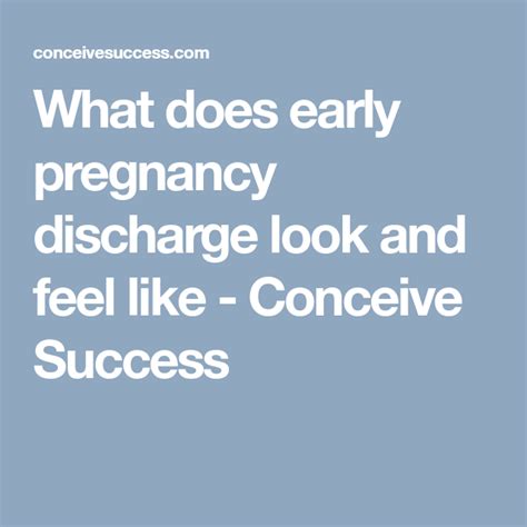 Till what time will i have this discharge? Pin on Early pregnancy signs