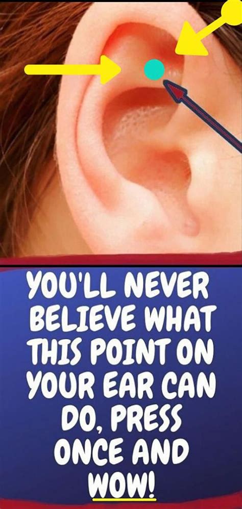 This Is What Happens When You Massage This Point On Your Ear How To Relieve Stress How To