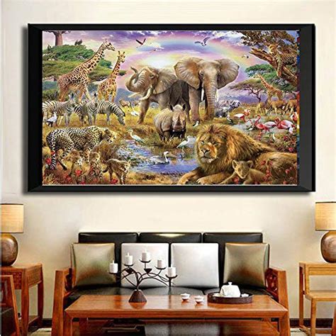 1000 Pieces African Animal Puzzle Jungle Scene African Beasts Jigsaw