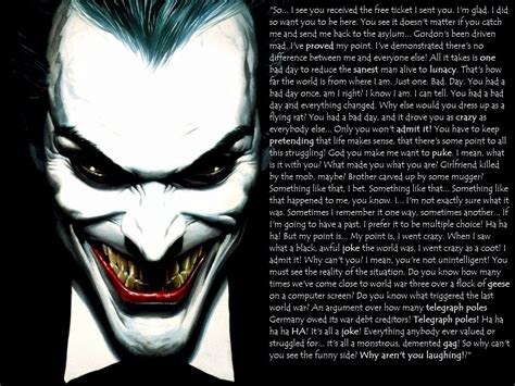 My Favorite Joker Quote From The Killing Joke Made As A Wallpaper