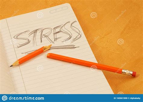 Stressed Out Writing Stock Photo Image Of Pencil Anger 160661888