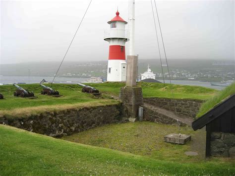 The Lighthouse In Skansin Fort At Torshavn Faroe Islands Drink Local
