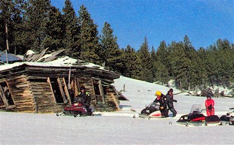 Classic Snowmobiles Of The Past Snowmobiling In The Black Hills Of