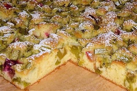 Rhabarberkuchen #bakingbloggers baking bloggers this month are working from the theme spring vegetables and the improv cooking challenge this week is strawberries and rhubarb. Omas Rhabarberkuchen von miradee | Chefkoch | Rhubarb cake ...