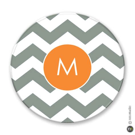 Chevron Plate Personalized Monogrammed Cling Creative Living