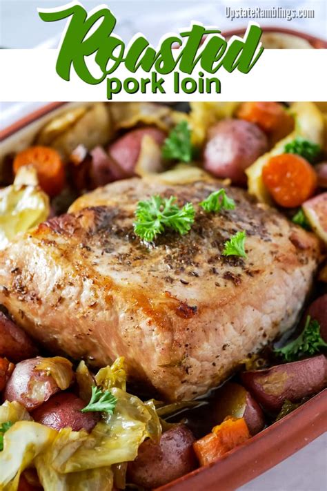 Cook on high pressure for 15 minutes. Oven Roasted Pork Loin with Cabbage and Potatoes - Upstate ...