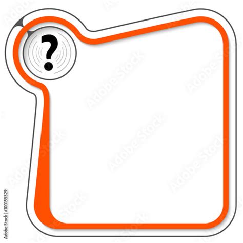 Red Frame For Your Text And Question Mark Stock Image And Royalty