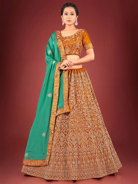 Musterd Rama Net Lehenga Choli