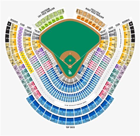 La Dodgers Stadium Seating Chart Download Seat Number Dodgers Seating
