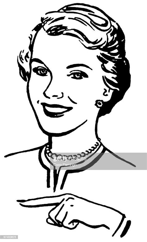 A Black And White Version Of A Vintage Style Portrait Of A Woman High