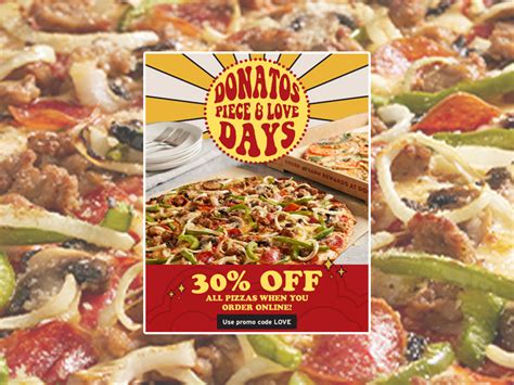 Donatos Offers 30 Off All Pizzas Ordered Online Through January 7