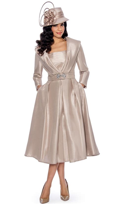 Giovanna Dress 1424 Champagne Church Suits For Less Fashion Women Church Suits Classy