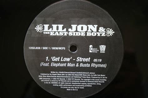 Lil Jon And The East Side Boyz Get Low 2003 Vinyl Discogs