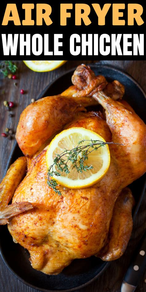 This homemade rotisserie chicken is brined, coated in seasoned butter, then roasted to perfection. Pin by Freda daly on Air Fryer Rotisserie chicken | Air ...