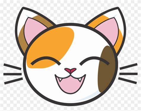 Calico Cat Face Vector Library Download Cartoon Cat Head Cute Hd Png