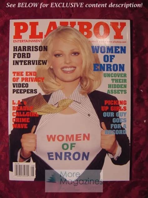Playboy August Christine Nielsen Harrison Ford Amanda Peet Women