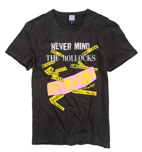 Charcoal Sex Pistols Never Mind The Bollocks T Shirt From Amplified