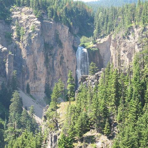 Clear Creek Falls Overlook In The Okanogan Wenatchee National Forest In