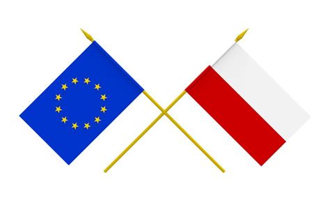 Fototapeta Flagi Polska I Unia Europejska • Pixers® • Żyjemy By Zmieniać