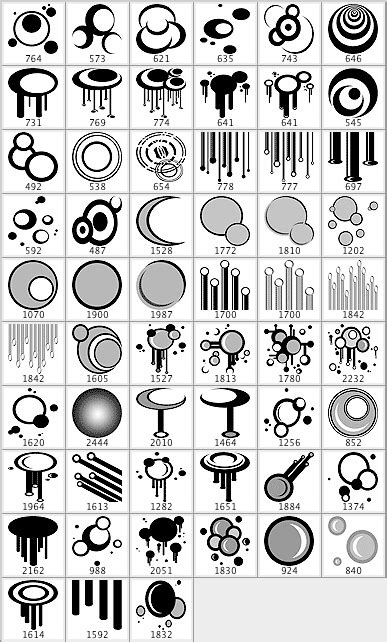57 Free Set Of Vector Photoshop Brushes Free Download