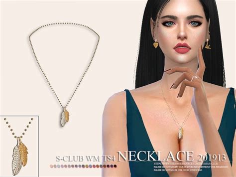 The Sims Resource Necklace 201913 By S Club Sims 4