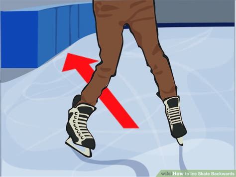 The wider the gap that you create when you push your heels apart, the faster and longer you will move backwards. 3 Ways to Ice Skate Backwards - wikiHow