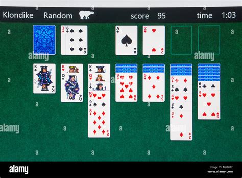 Computer Screenshot Of Microsoft Solitaire Game Collection Klondike
