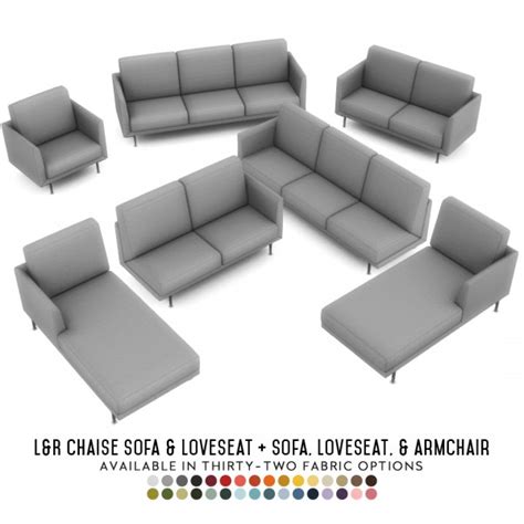 Simsational Designs Harlow Chaise Lounges • Sims 4 Downloads