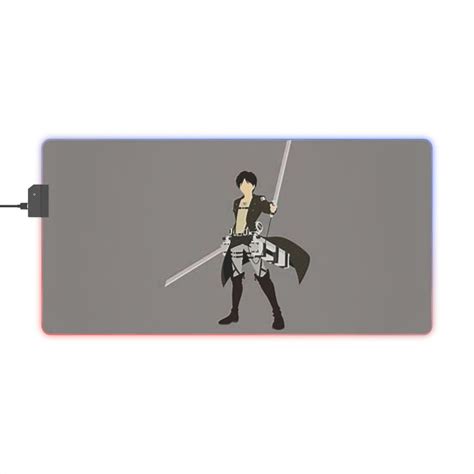 Eren Yeager Led Gaming Mouse Pad Etsy