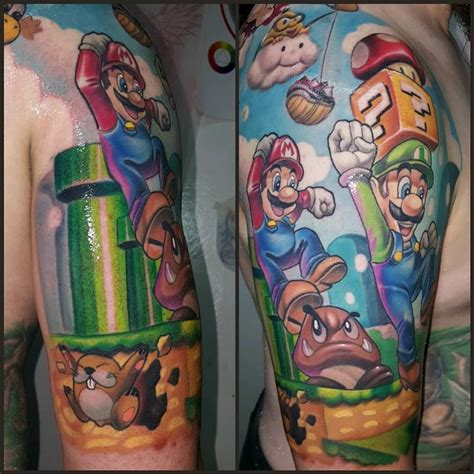 Tatuaje De Mario Tatuajes Disney Mario Bross Tatto