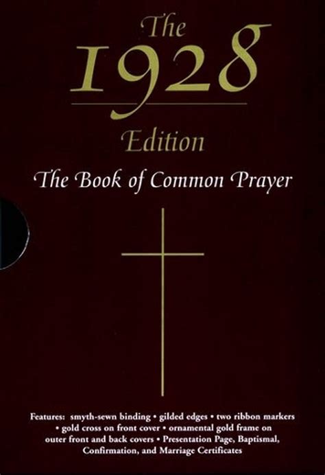 The Book Of Common Prayer English Hardcover Book Free Shipping
