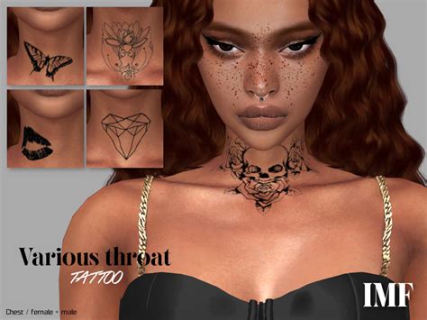 The Sims Resource Imf Tattoo Throat Various