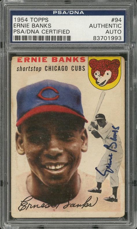We did not find results for: Lot Detail - 1954 Topps #94 Ernie Banks Signed Rookie Card - PSA/DNA Authentic