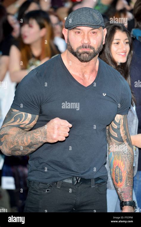Dave Bautista At The Avengers Age Of Ultron European Film Premiere