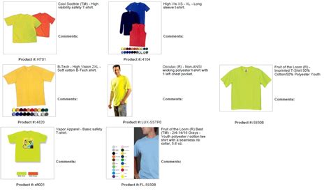 Inspection color code related keywords suggestions inspection. Safety Orange and Safety Yellow Vests and Shirts ...