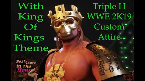 WWE 2K19 Triple H Entrance With Custom Attire YouTube