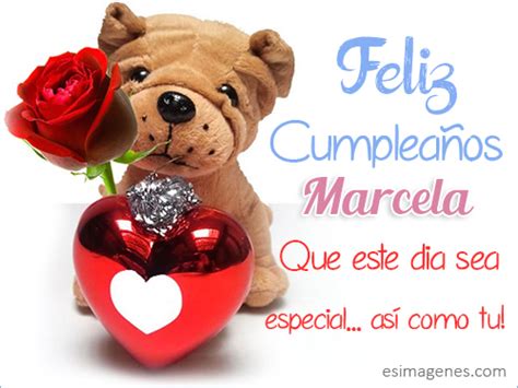 Feliz Cumpleaños Marcela Tarjetas Con Nombres Cumpleaños Imágenes