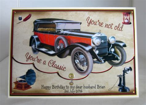 Classic Car Birthday Card