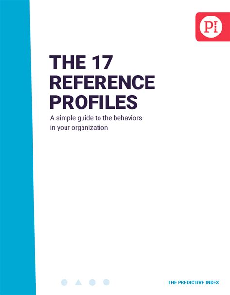 Reference Profiles The Predictive Index