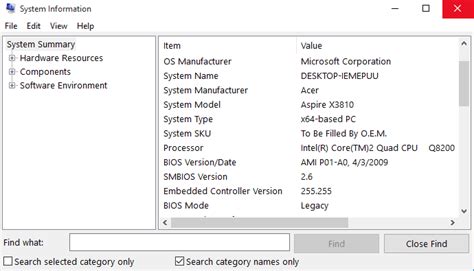 How To Find Computer Specs Windows 10