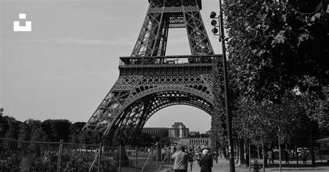 Grayscale Photo Of Eiffel Tower Photo Free Bnw Photography Image On